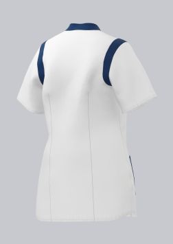 Veste BP Stretch Caro  pour dames blanc/bleu nuit