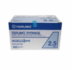 Terumo luer lock aguilles 2,5 cc 100 pcs