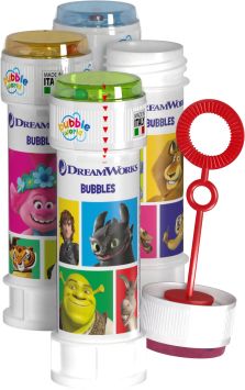 Souffleur de bulles de savon Dreamworks Shrek, Kung Fu Panda... 36 x 60ml en carton display qualité superieure