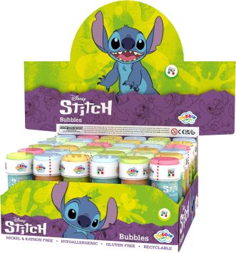 Souffleur de bulles de savon Stitch Mix 36 x 60ml en carton display qualité superieure