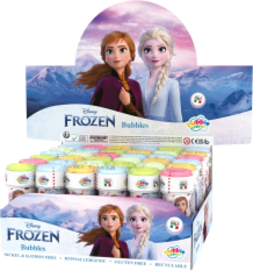 Souffleur de bulles de savon Disney Frozen  36 x 60ml en carton display qualité superieure