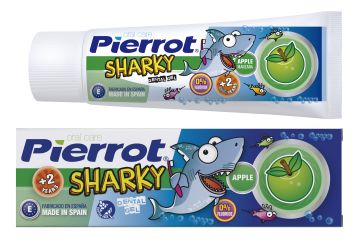 Pierrot Sharky gel dentaire + 2 ans Saveur Pommes75 ml