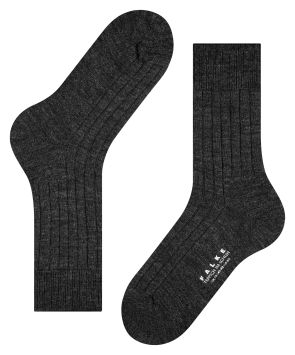 Chaussette homme FALKE à semelle éponge confort Anthracite mélange
