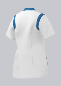 Veste BP Stretch Caro pour dames blanc/bleu acide