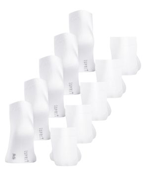 Esprit Chaussettes hommes Sneaker Solid 5-Pac Blanc