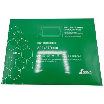 Sachets de stérilisation autocollants Sogeva 300 x 370mm 200pcs