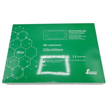 Sachets de stérilisation autocollants Sogeva 330 x440 mm 200pcs