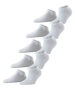Esprit Chaussettes femmes Sneaker Solid 5-Pac  Blanc