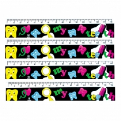 Règles avec motifs de dents 60 pcs 