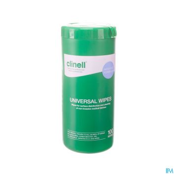 Tube de lingettes universelles Clinell (100 pièces)