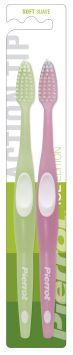 2 pack de brosses à dents pour adultes Pierrot Active Tip Ice Edition Soft