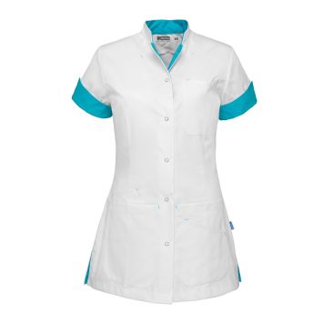 De Berkel LIVIA veste femme blanc/turquoise