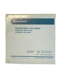 Dental Dam digues non latex bleu Heavy152 x 152 30fls
