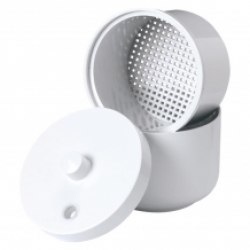 Recipient pour nettoyer les fraises avec tamis et couvercle