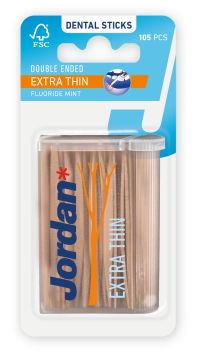 Jordan Bâtonnets dentaires cure-dents extra fins 100 pcs