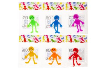 Stretchy smiley men 6 couleurs par 36 pc