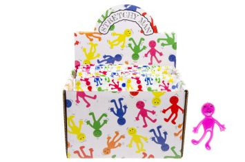 Stretchy smiley men 6 couleurs par 36 pc