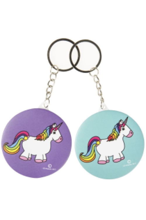 Sleutelhanger Eenhoorn met spiegeltje 48 st