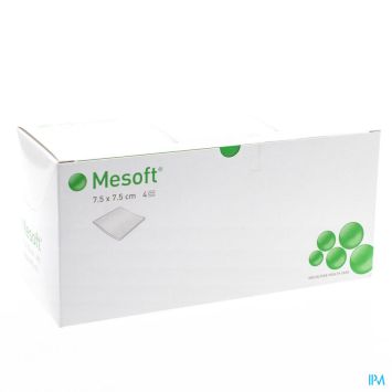 Mesoft 7,5x7,5 cm (stériles) Compresses non tissées (75 x 2 pièces)
