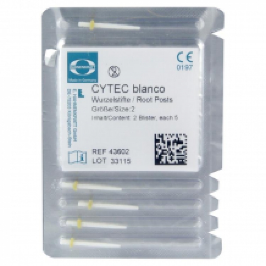Cytec blanco Wortelstift Nr. 2 geel, refill 10 pcs