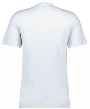 Ragman 2 T-shirts en double paquet avec encolure ronde Blanc