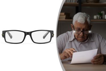Lunettes de lecture pratiques avec éclairage LED intégré