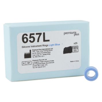  Premium Plus 657L Anneaux pour instruments 25pcs  Large Bleu Ciel