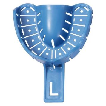 Premium Plus Porte-empreintes jetables perforés pour la mâchoire supérieure - 1 /L 10pcs