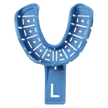Premium Plus Porte-empreintes à usage unique pour la mandibule perforée - 2 /L 10pcs