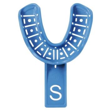 Premium Plus Porte-empreintes jetables perforés dentaires mâchoire supérieure - 6 /S 10pcs