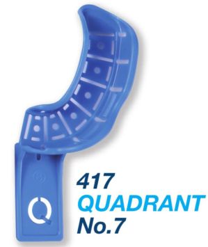 Premium Plus porte-empreintes à usage unique perforé partiel pour denté pivotant - n.7 quadrant (LR/UL)