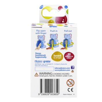 Piksters Bathroom Buddies Porte-brosses à dents set de 8 pièces