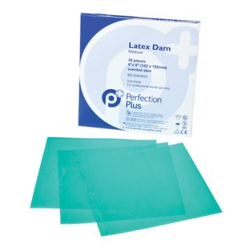 Perfection Plus Latex Dam Medium 152 x 152mm 36 feuilles