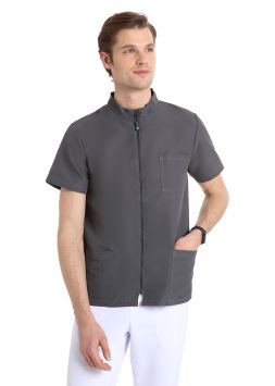 Quick Next blouson Unisex en microfibre sans repassage Gris Foncé