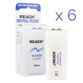 Dental Floss waxed Reach (J&J) 200 m 6 st