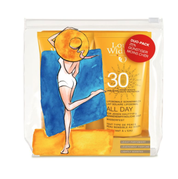 Louis Widmer All Day spf 30+ Duo avec parfum tube 2x100ml
