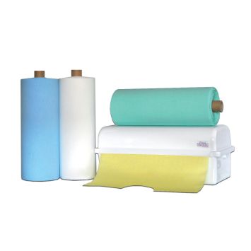 Bavoirs patient en rouleau No. 3 standard double-couche 60x 54cm- blanc 80 pcs/rl