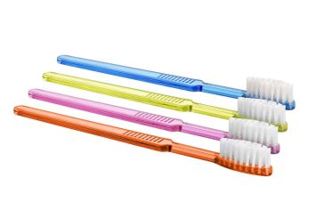 Brosses à dents Akzenta Top Brush avec dentifrice 100 pcs